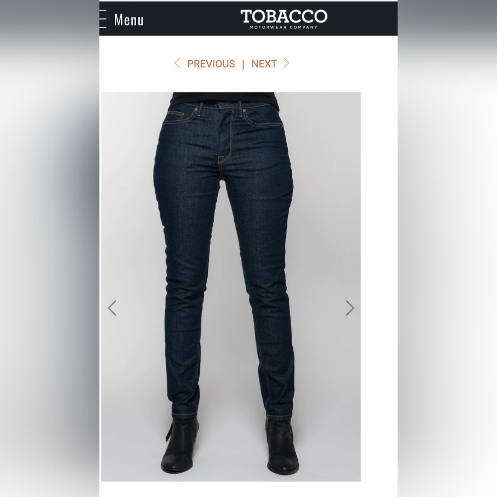 Women's Motorcycle Indigo Protective Riding Jeans pants with Kevlar/